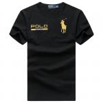 ralph lauren t-shirt coton pour hommes big polo gold pony black